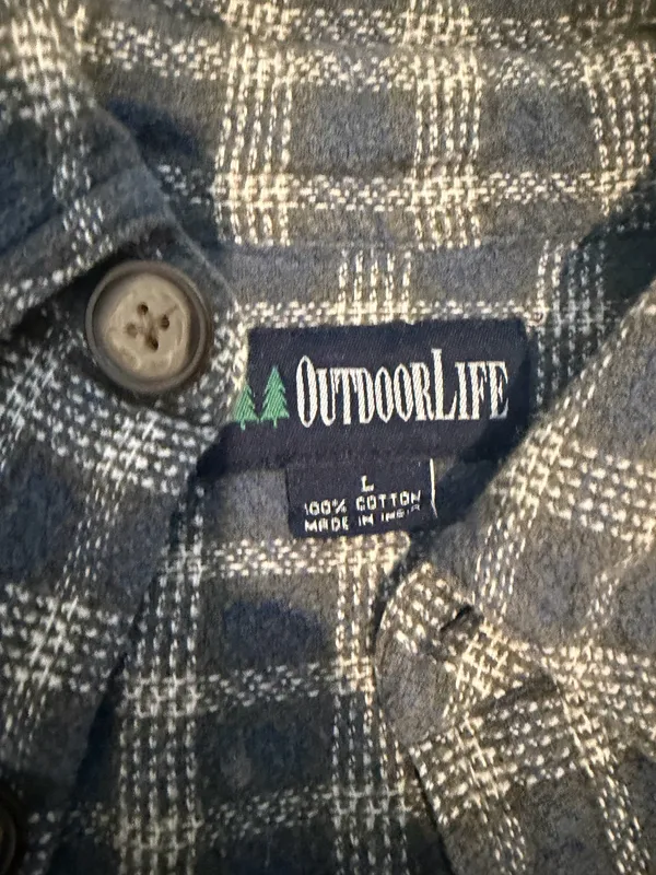 Oversized Flannel Gray Size L - Image 4