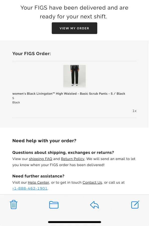 Black Livingston FIGS Scrub Pants small regular  - Image 3
