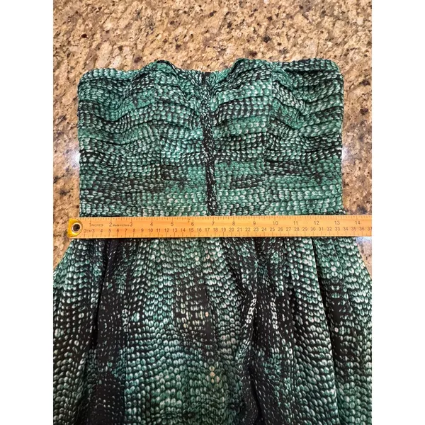 Moulinette Soeurs Vernalis Green Strapless Maxi Dress Size 2 A Line - Image 8