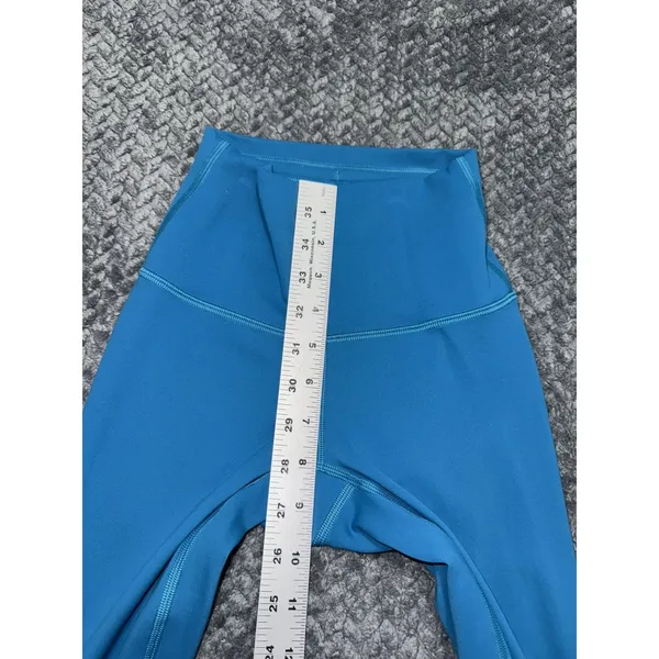 Lululemon Womens Wunder Train Hawaiian Blue HR Tight Pockets Size 0 - Image 8