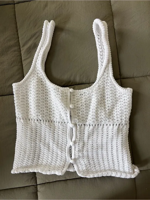 Crochet tank top cover up - Image 2