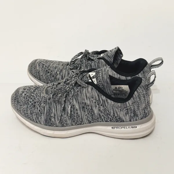 APL Athletic Propulsion Labs TechLoom Pro Sneakers Womens 5.5 Grey White‎ Knit - Image 4