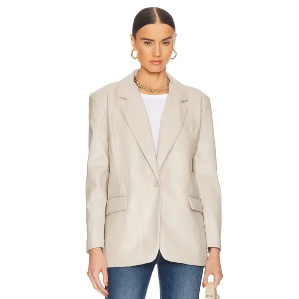 NWT BLANKNYC Faux Leather Blazer in Bare Essential MEDIUM - Image 2