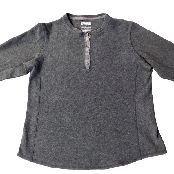Duluth Trading Henley Womens M Used Gray 35052 - Image 3
