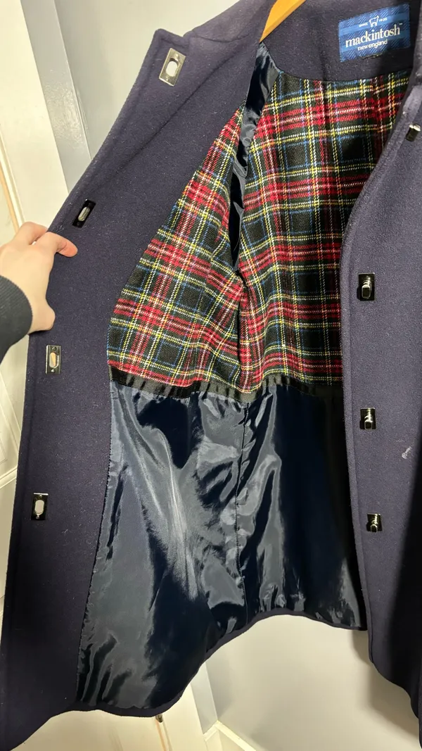 Mackintosh Blue long peacoat Size L - Image 7