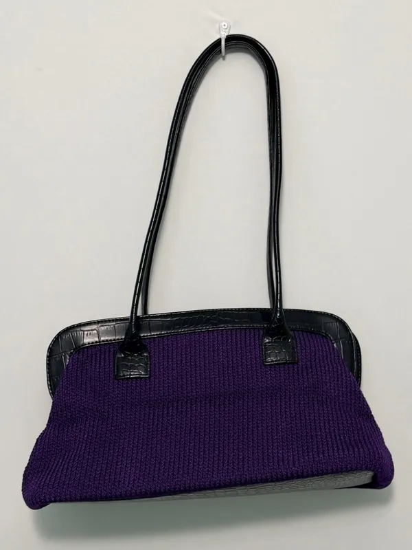 The Sak Original Vintage crochet medium shoulder bag in plum purple - Image 15