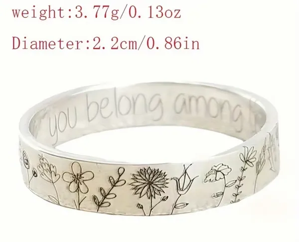 & Other Stories Women’s Dandelion Rustic Design 6mm Band Size 7 - Image 2