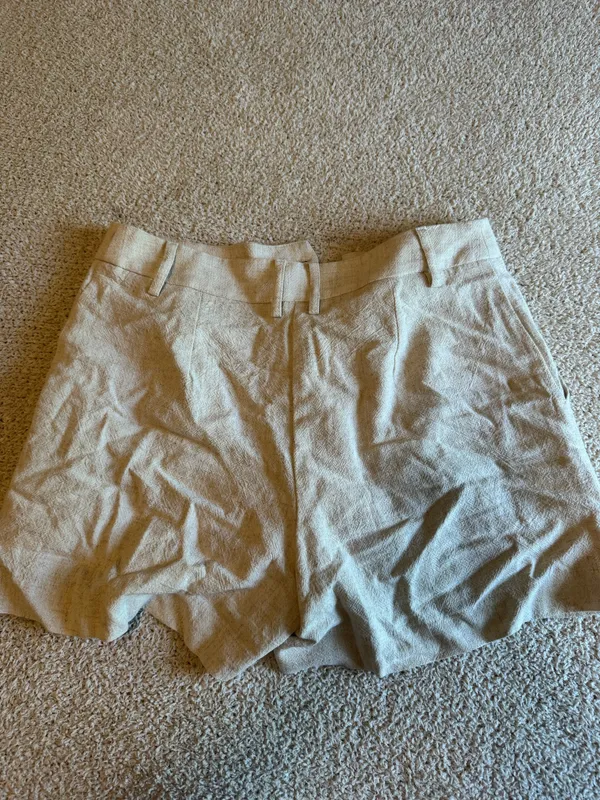 Linen shorts Tan - Image 2