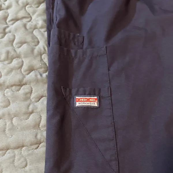 Ladies navy blue scrub pants Sz M by Cherokee - Image 2