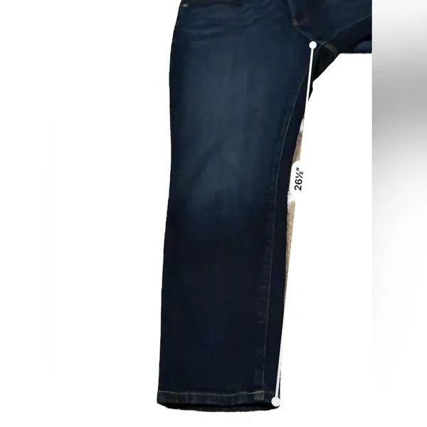 Everlane The Curvy High Rise Dark‎ Wash Cropped Skinny Jeans Sz 33 - Image 11
