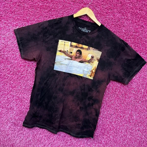 Scarface Tony Montana The Drug Kingpin Movie Promo Tie Dye M - Image 3