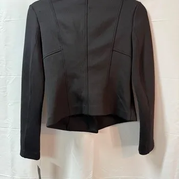 Apt. 9 Black Asymmetrical Zip Jacket Size S - Image 2