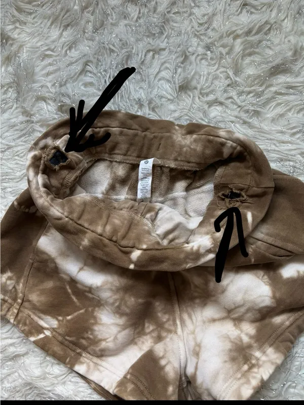 Lululemon Athletica Inner Glow Tie-Dye High-Waist Athletic Shorts Size 2 - Image 13