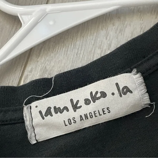 IamKoko.La Everlast Crop Top short sleeve rhinestone zip womens Black (one size) - Image 2