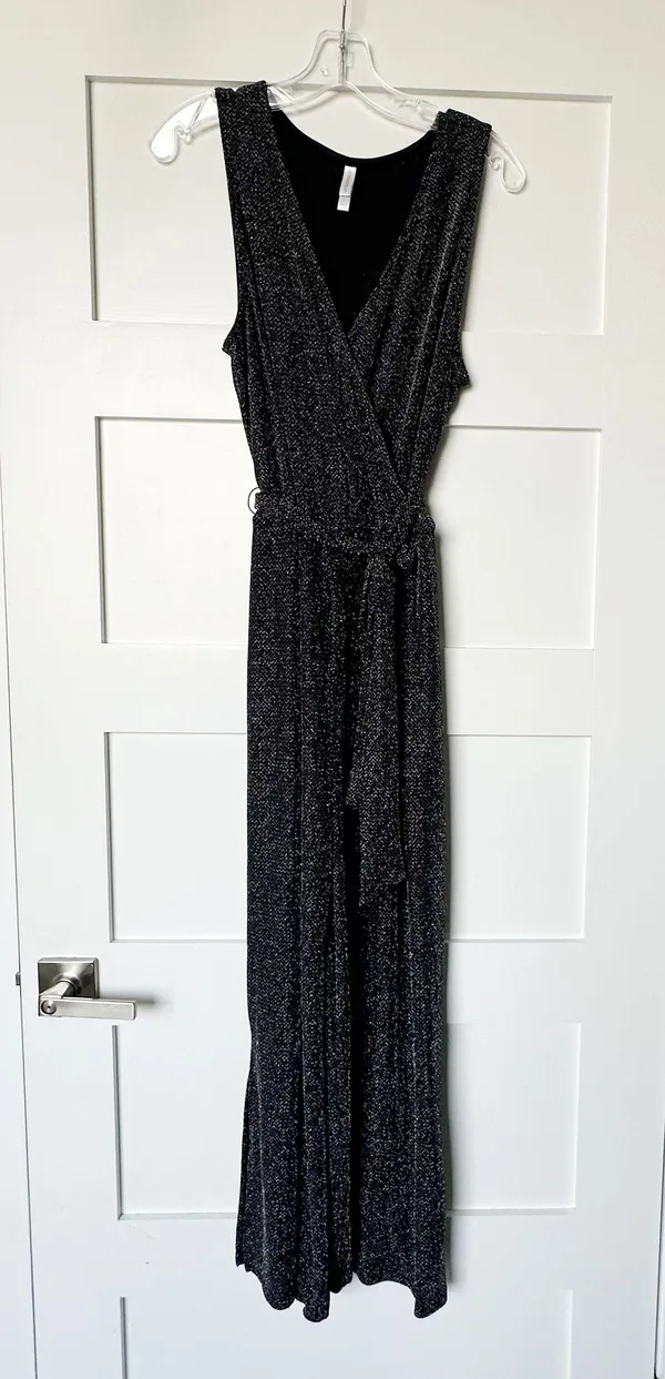 Metallic Sleeveless Jumpsuit - Image 2