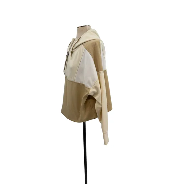 RLX Ralph Lauren Colorblock Quarter Zip Hoodie Neutral Pullover‎ Size Small - Image 6