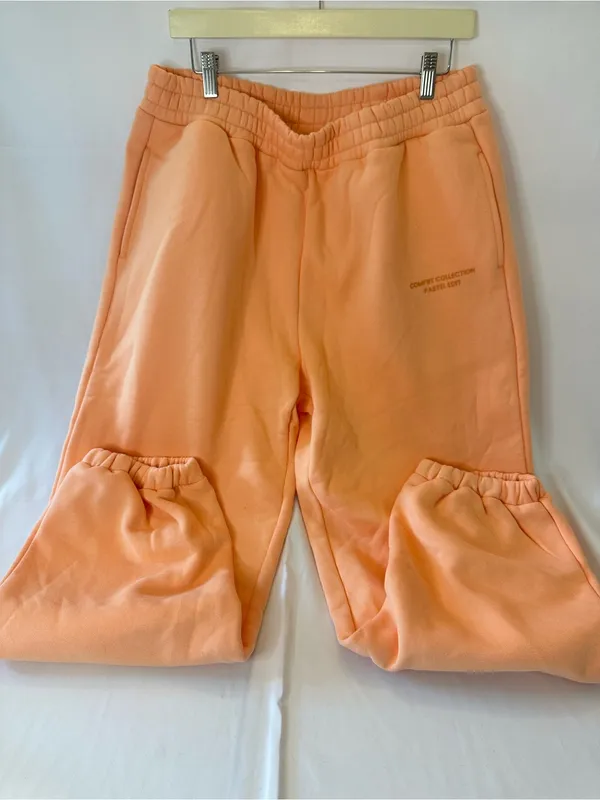 Comfrt Pastel Collection Sweatpants XL Oversize Fit Cuffed Creamsicle - Image 5