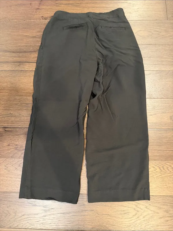 LOFT Green High Waist Wide Leg Sailor Pants Button Front Size 2P - C61-126 - Image 6