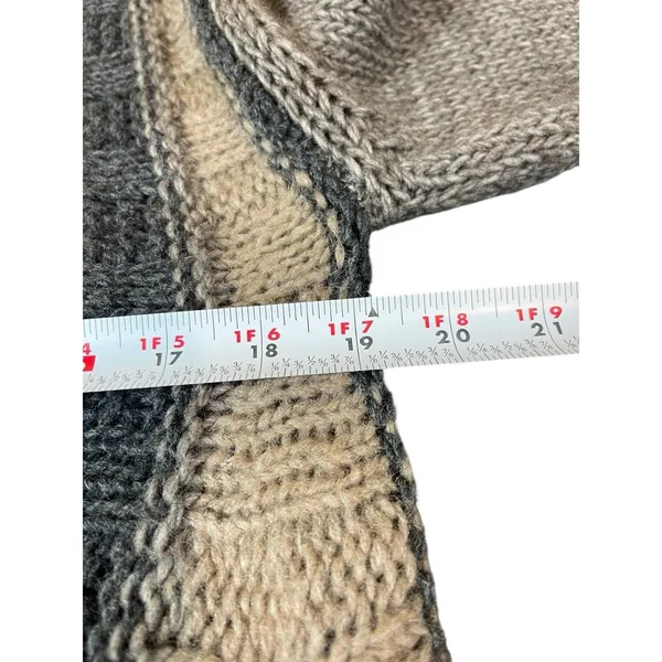 Gottardi Collection Made In Italy Boho Knit Open Front Cardigan Alpaca Wool L - Image 11