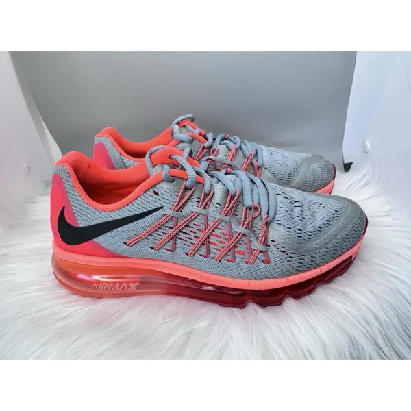 Nike Air Max 2015 Grey Lava Women’s 6.5 Running Shoes 698903-009 Pink Sneakers - Image 3
