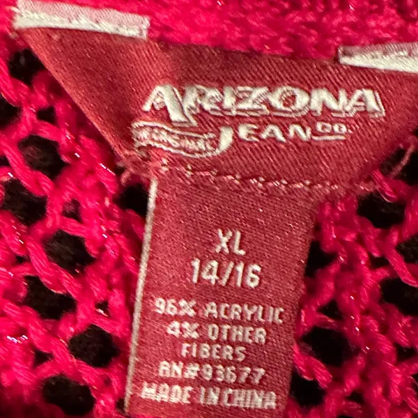 Arizona Jeans Arizona Jean Company Pink knitted Short Sleeves Top SZ XL 14/16 - Image 5