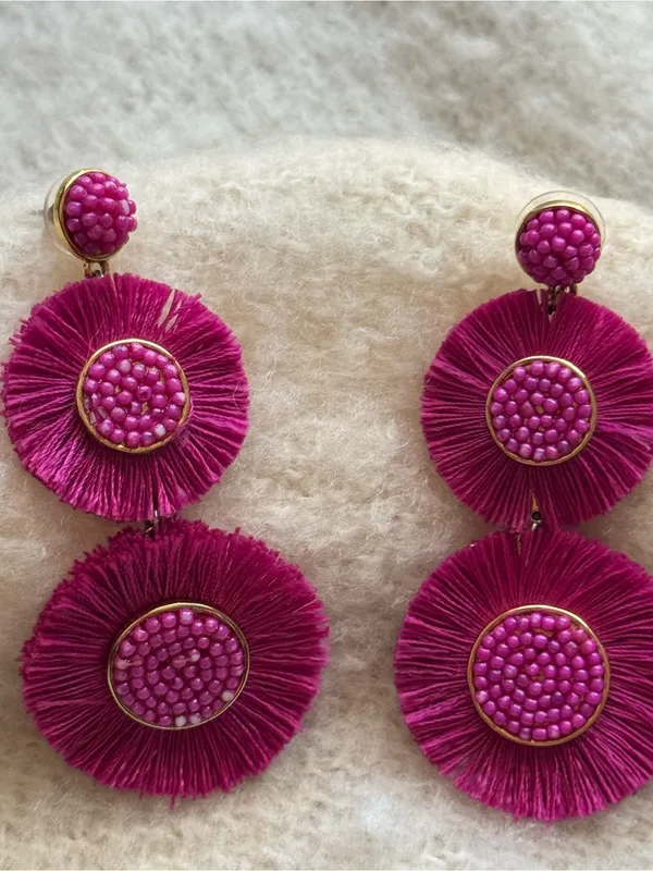 BaubleBar Mariette Fringe Drop Earrings - Image 2