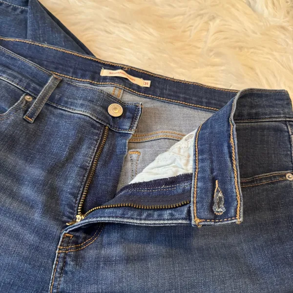 Levis 311 Shaping Skinny Jeans Blue Denim Mid Rise Size 31 Womens - Image 3
