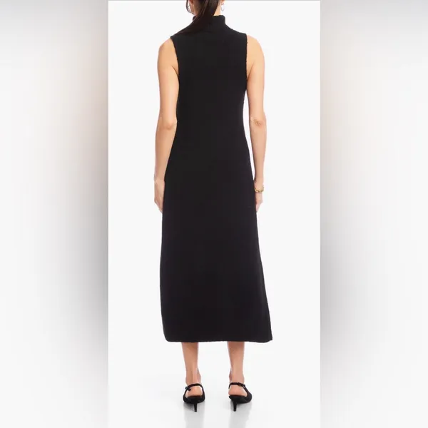 Karen Kane Black Sleeveless ribbed turtleneck Dress. Size Small. NWT. - Image 3