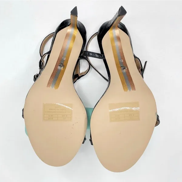 Sam Edelman NWT Dara Ankle Strap Sandals Black Strappy Heels SZ. 8.5 - Image 11
