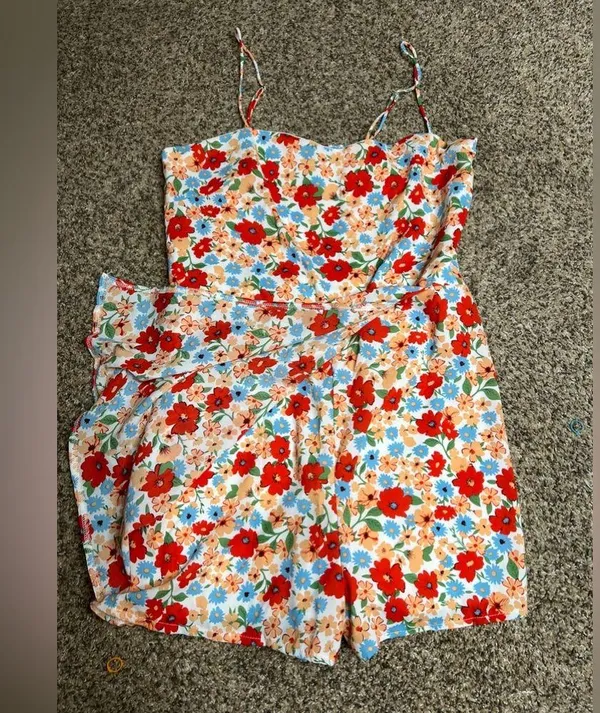 Willow & Root NWT floral romper size XL - Image 6