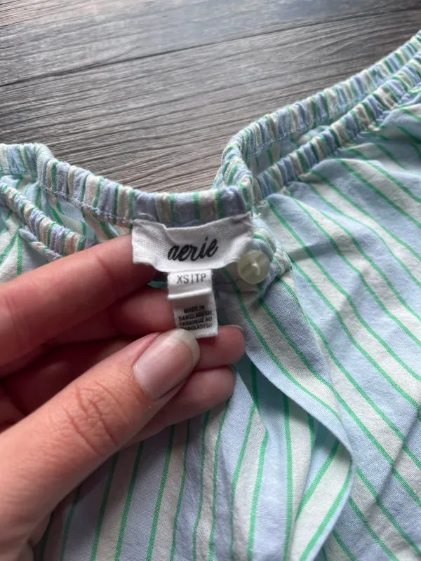 Aerie Blue Striped Boxer Shorts - Image 2
