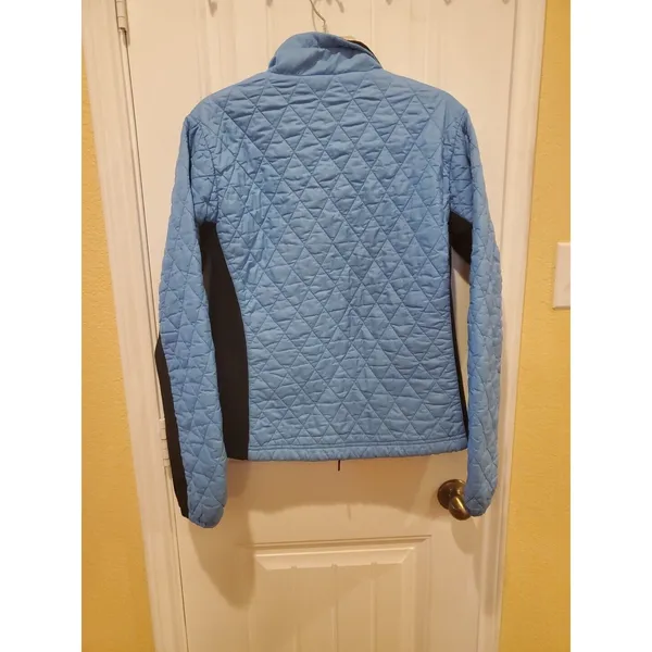 Marmot Jacket Womens L Teal/Black Quilted Full Zip Puffer Lightweight Outdoors - Image 11