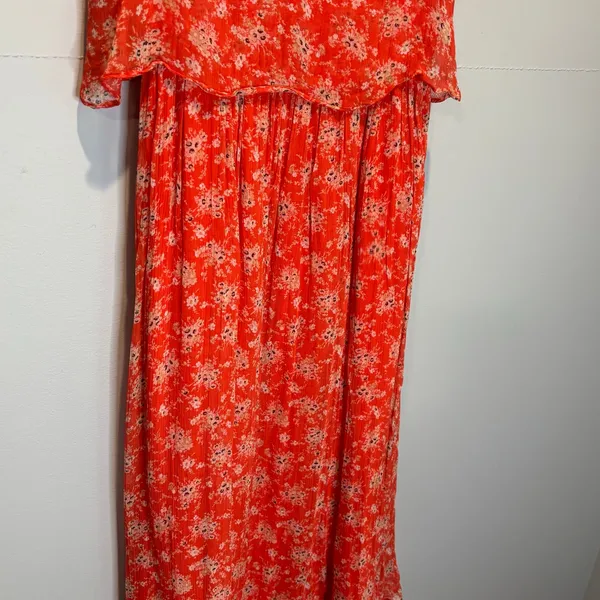 Sézane Red Ditsy Floral Sleeveless Dress - size 34 (US XS) - Image 3
