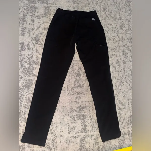 FIGS Livingston Basic Scrub Pants Black Mid Rise Women's XXS 26x28 Comfort - Image 6