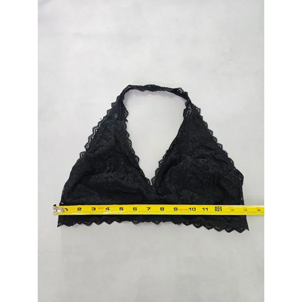 Auden Black Romantic Boudoir Bridal Cottage Lingerie Feminine Lace Bralette XL - Image 5