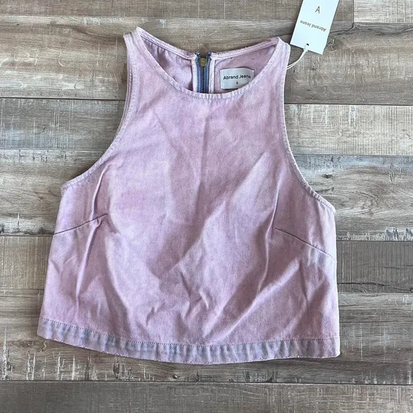 Abrand jeans Pink Denim Shell Top Size S Purple - Image 2