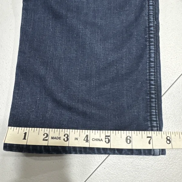 Carhartt Women’s Jeans Flannel Lined Straight Original Fit Size 10 Blue Denim - Image 15