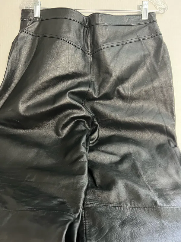 Bernard Couture Ladies Leather Pants Size 14 - Image 3