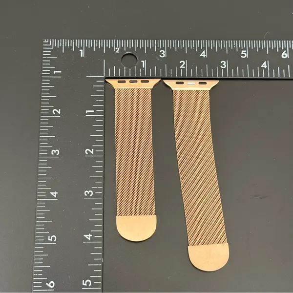 Rose-gold Mesh Magnetic Watch Band Compatible Apple Watch 42mm/44mm - Image 10