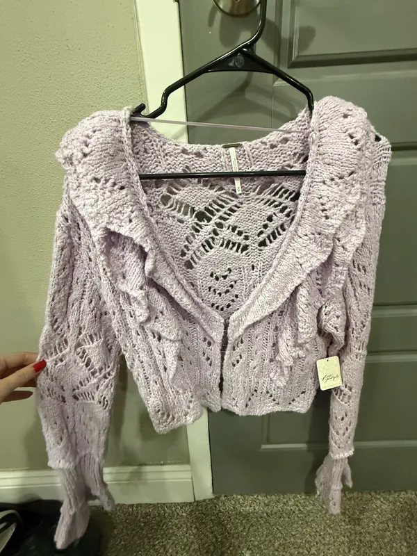 Free People Lavender Cardigan - Image 2