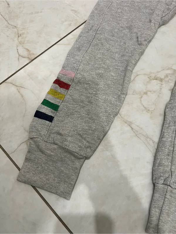 Sundry Gray Striped Jogger Sweatpants Size 0 - Image 2