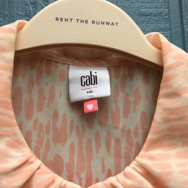 CAbi Women's Size Small Love Peter Pan Ombré Blouse v6x - Image 5