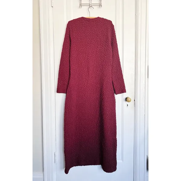 Hyacinth House • Tuckernuck Maroon Textured Madison Maxi Dress midi stretch knit - Image 14