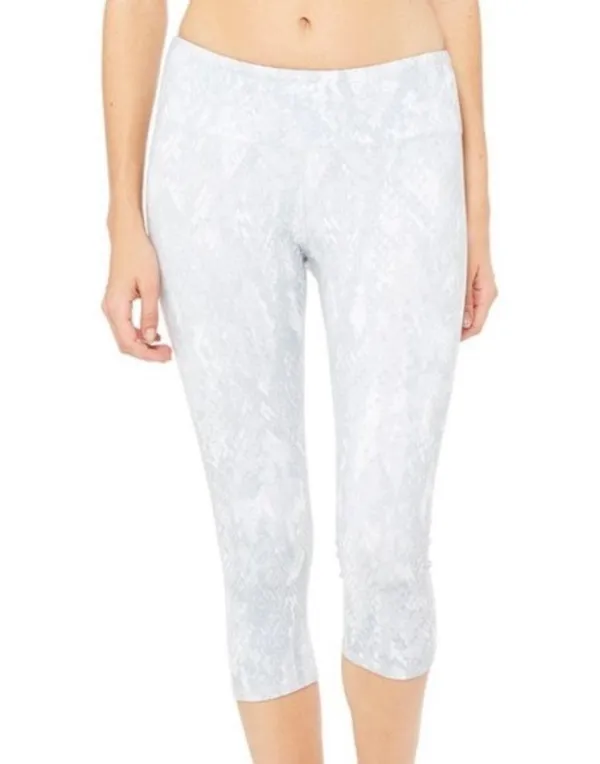 ALO yoga white python cropped leggings - Image 2