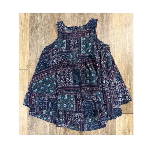 Altar’d State Boho Patchwork Floral Lace Tank Top Flowy Size Medium - Image 2