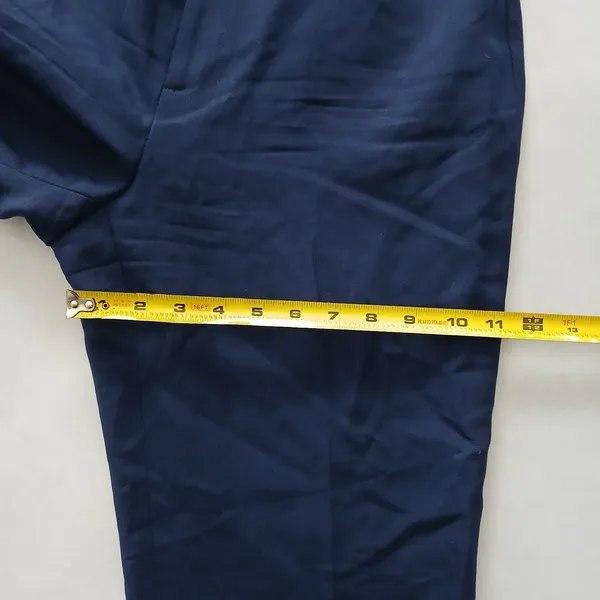 Wool Office Resort‎ Y2K Lauren Ralph Lauren Blue Straight Chino Formal Pants 6 - Image 14