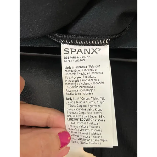 SPANX Ponte Zip Leggings Classic Black Women’s Stretch Slim Ankle Pants New - Image 8