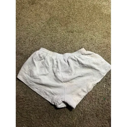 Maurie + Eve Women Light‎ Gray Textured Cotton Elastic Waist Shorts Size US 8 - Image 4