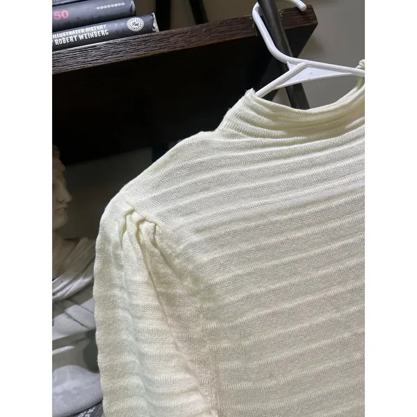 ROLLA'S Edgar Knit Maxi Dress Cream Womens Size Small - Image 7