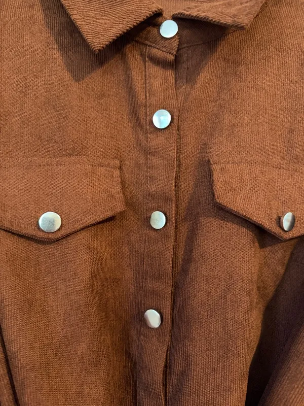 Brown Belted Shirt Dress - Women's Festival - Image 2